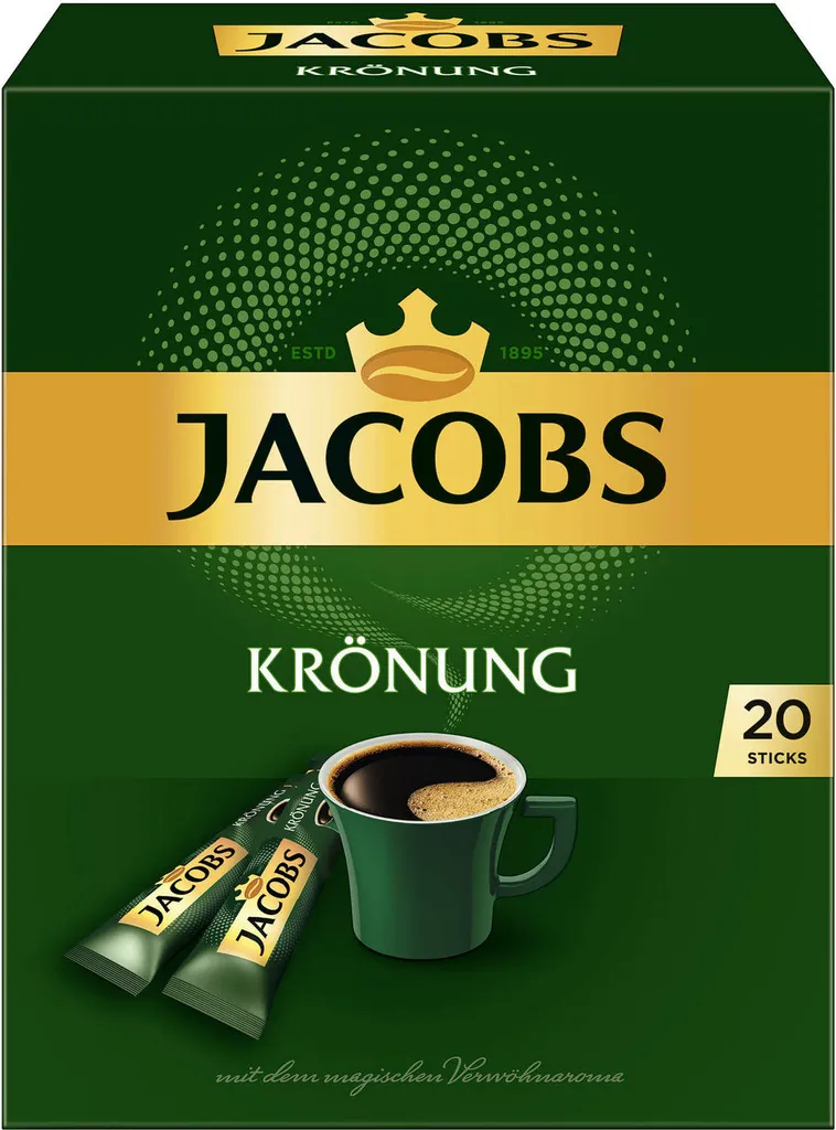 JACOBS Löskaffee Krönung 16 X 20 Sticks Löslicher Kaffee Instantkaffee 320 Getränke 5 JACOBS Löskaffee Krönung 16 X 20 Sticks Löslicher Kaffee Instantkaffee 320 Getränke – Bild 3