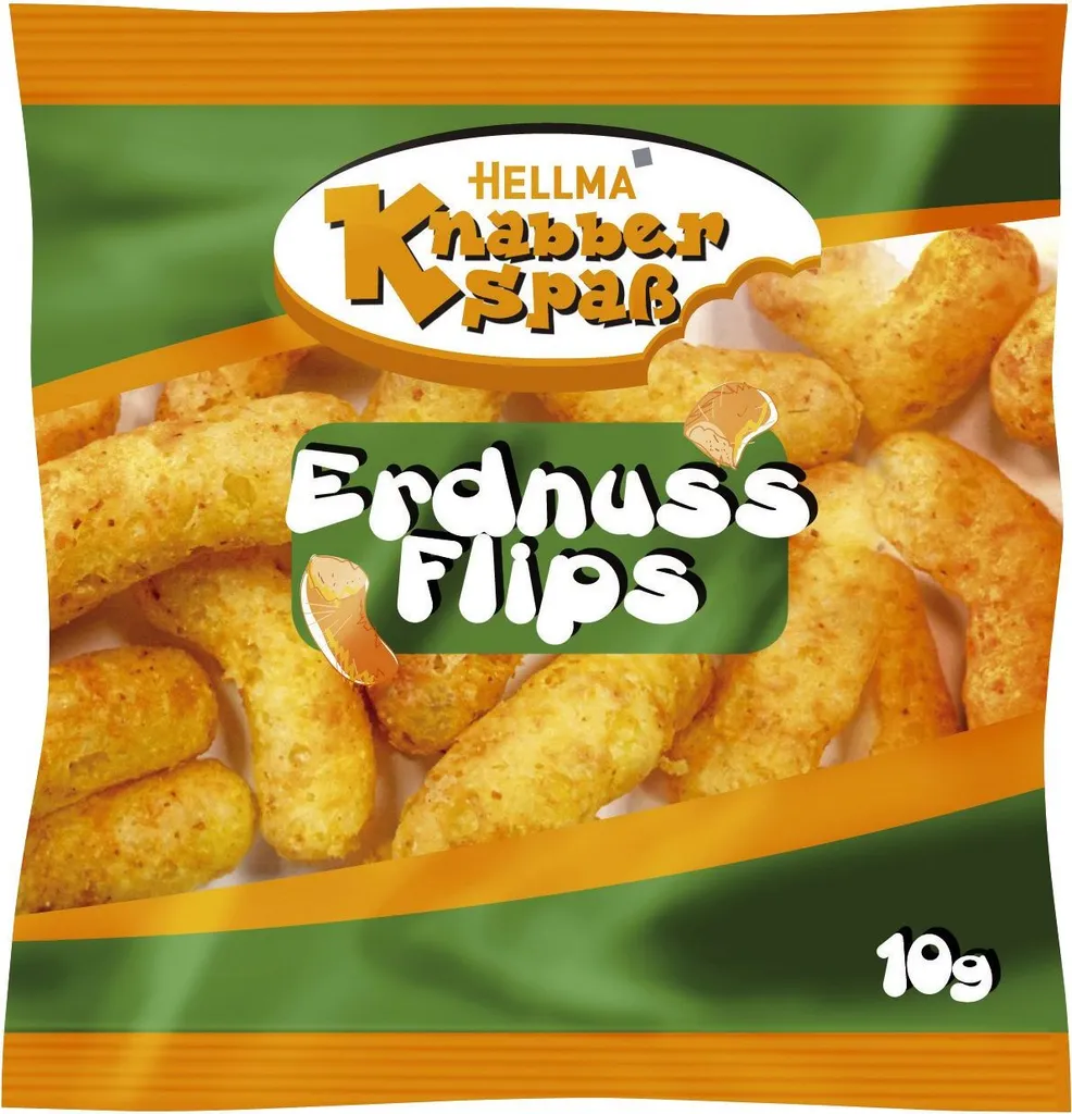 Hellma Erdnussflips 80 Portionspackungen Mais Snack Wurfmaterial 640g 4 Hellma Erdnussflips 80 Portionspackungen Mais Snack Wurfmaterial 640g – Bild 2