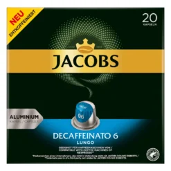 JACOBS Kapseln Decaffeinato 6 Lungo Entkoffeiniert 200 Nespresso®* Kompatibel -Haribo || Tassimo || Senseo Verkaufsgeschäft 3cc6dc58fbc0e5c03f7fa23d3206d6c4