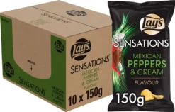 Lay's Sensations Chips Mexikanische Pfeffercreme 10 Beutel X 150 Gramm