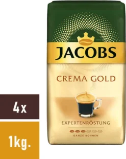 JACOBS Expertenröstung Crema Kaffee Ganze Bohne 4 X 1 Kg Kaffeebohnen 11 JACOBS Expertenröstung Crema Kaffee Ganze Bohne 4 X 1 Kg Kaffeebohnen -Haribo || Tassimo || Senseo Verkaufsgeschäft 40070be16d8064beb47e7667b08d9a6b