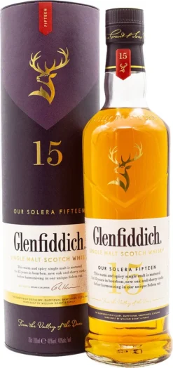 Glenfiddich 15 Jahre Our Solera Fifteen Single Malt Scotsch Whisky In Geschenkpackung | 40 % Vol | 0,7 L -Haribo || Tassimo || Senseo Verkaufsgeschäft 414948fca0b1d93a2451b719d87e15aa