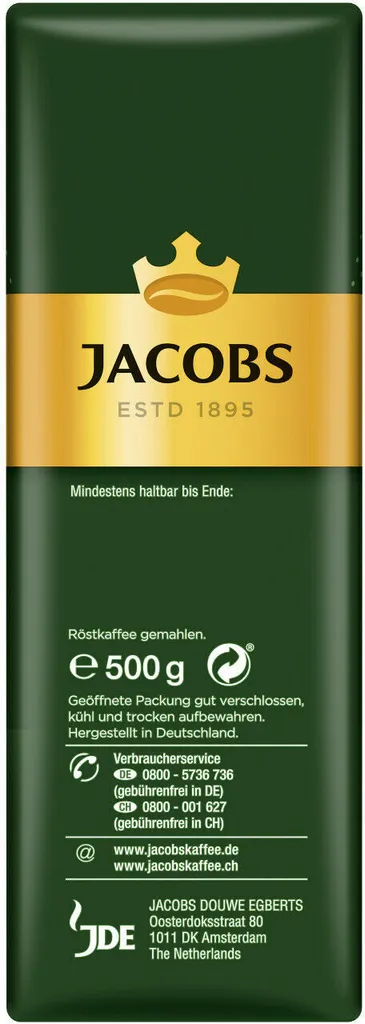 JACOBS Filterkaffee Krönung Mild 6 X 500 G Kaffee Gemahlen + 1 Becher + 1 Dose 8 JACOBS Filterkaffee Krönung Mild 6 X 500 G Kaffee Gemahlen + 1 Becher + 1 Dose – Bild 6