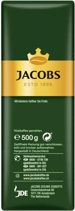 JACOBS Krönung Mild Filterkaffee 12 X 500 G Kaffee Gemahlen -Haribo || Tassimo || Senseo Verkaufsgeschäft 421f7a9f04e031ddbb1be1bf30dc2bd1