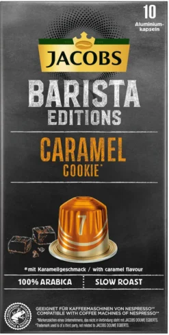 JACOBS Kapseln Barista Editions Caramel Cookie 7 10x10 Nespresso®* Kompatibel -Haribo || Tassimo || Senseo Verkaufsgeschäft 42c0d37dc6e9592904c06007b7eaeedc