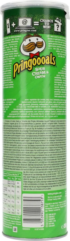 Pringles Sour Cream Onion Stapelchips Mit Sauerrahm Und Zwiebeln 185g -Haribo || Tassimo || Senseo Verkaufsgeschäft 434be3b2552554940bbddf06581bc6b6