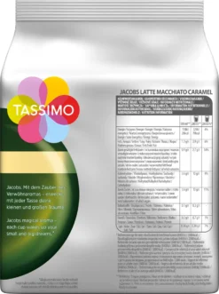 Tassimo Kapseln Jacobs Typ Latte Macchiato Caramel | 8 Kaffeekapseln -Haribo || Tassimo || Senseo Verkaufsgeschäft 43fc1799aea18a8ab4d9e362550762a4