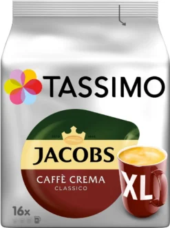 Tassimo Jacobs Caffè Crema Classico XL | 5 Packungen á 16 T Discs 8 Tassimo Jacobs Caffè Crema Classico XL | 5 Packungen á 16 T Discs -Haribo || Tassimo || Senseo Verkaufsgeschäft 453fb731aee2ef0e8f7cc46c73b5c5a0