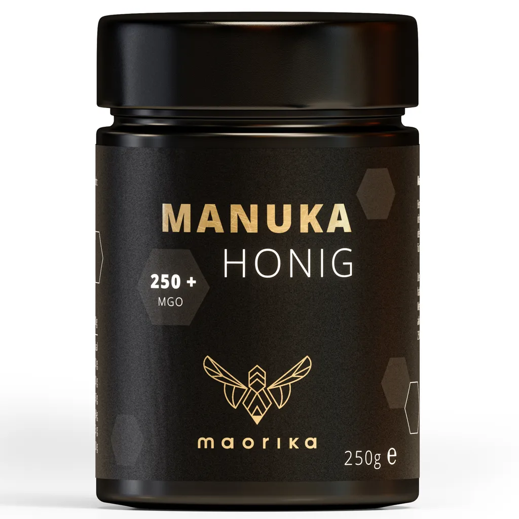 Manuka Honig 250 MGO + 250g Im Glas (lichtundurchlässig, Kein Plastik) Original Aus Neuseeland Maorika 3 Manuka Honig 250 MGO + 250g Im Glas (lichtundurchlässig, Kein Plastik) Original Aus Neuseeland Maorika