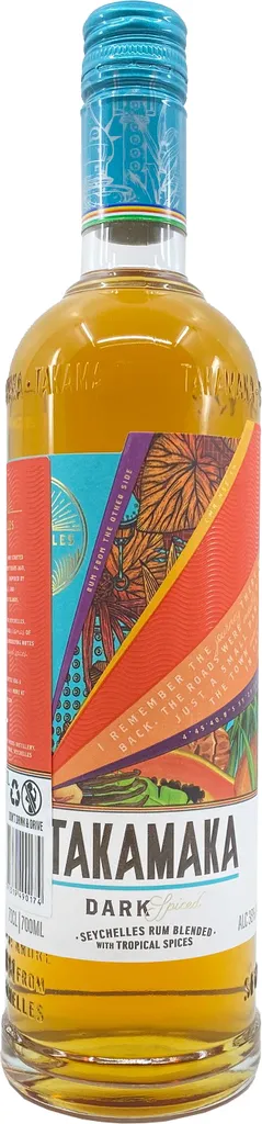 Takamaka Dark Spiced Rum 0,7l 38%vol.