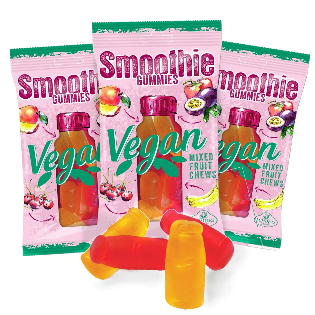 LÜHDERS - Smoothie Gummies KiBa-Exotic, Vegan (3er Set) 3 LÜHDERS - Smoothie Gummies KiBa-Exotic, Vegan (3er Set)