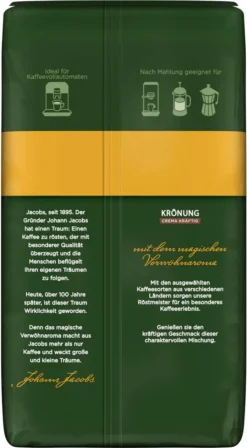 JACOBS Kaffeebohnen Krönung Crema Kräftig Bohnenkaffee 4 X 1 Kg Ganze Bohne 14 JACOBS Kaffeebohnen Krönung Crema Kräftig Bohnenkaffee 4 X 1 Kg Ganze Bohne -Haribo || Tassimo || Senseo Verkaufsgeschäft 4d508ba7fc143066fb56757abdde1bae