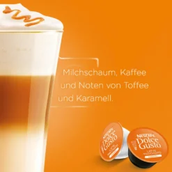 Nescafé® Nescafé Dolce Gusto Caramel Latte Macchiato, Karamell, Kapseln, Kaffeekapsel, Café, Coffee, Kaffee, 16 Kapseln (8 Portionen) -Haribo || Tassimo || Senseo Verkaufsgeschäft 4ef168a89eb3bfbe9b107765d6c11e6c