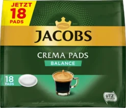 JACOBS Pads Crema Balance 5 X 18 Getränke - 90 Kaffeepads Senseo Kompatibel -Haribo || Tassimo || Senseo Verkaufsgeschäft 500b319cff5586fb7cf6b55673cd5a27