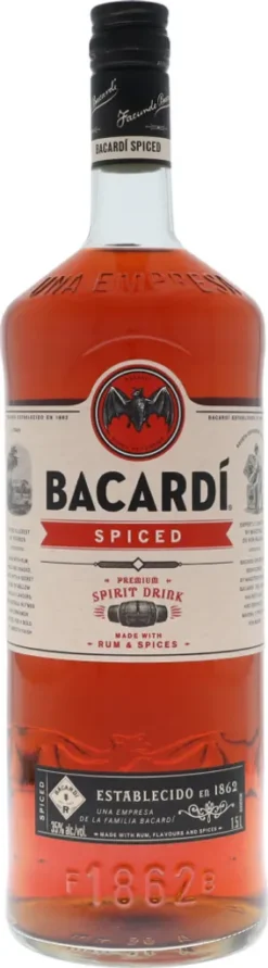 Bacardi Spiced "SPIRIT DRINK -RUM WITH SPICES-" 1,5L Alc. 35% Vol. -Haribo || Tassimo || Senseo Verkaufsgeschäft 50ae679f5574e22f843d273f55d91774