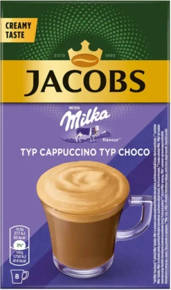 JACOBS Löskaffee Typ Cappuccino Milka* Geschmack 10 X 8 Sticks - 80 Getränke -Haribo || Tassimo || Senseo Verkaufsgeschäft 50c3c536b083c349d400fffcc284edb5
