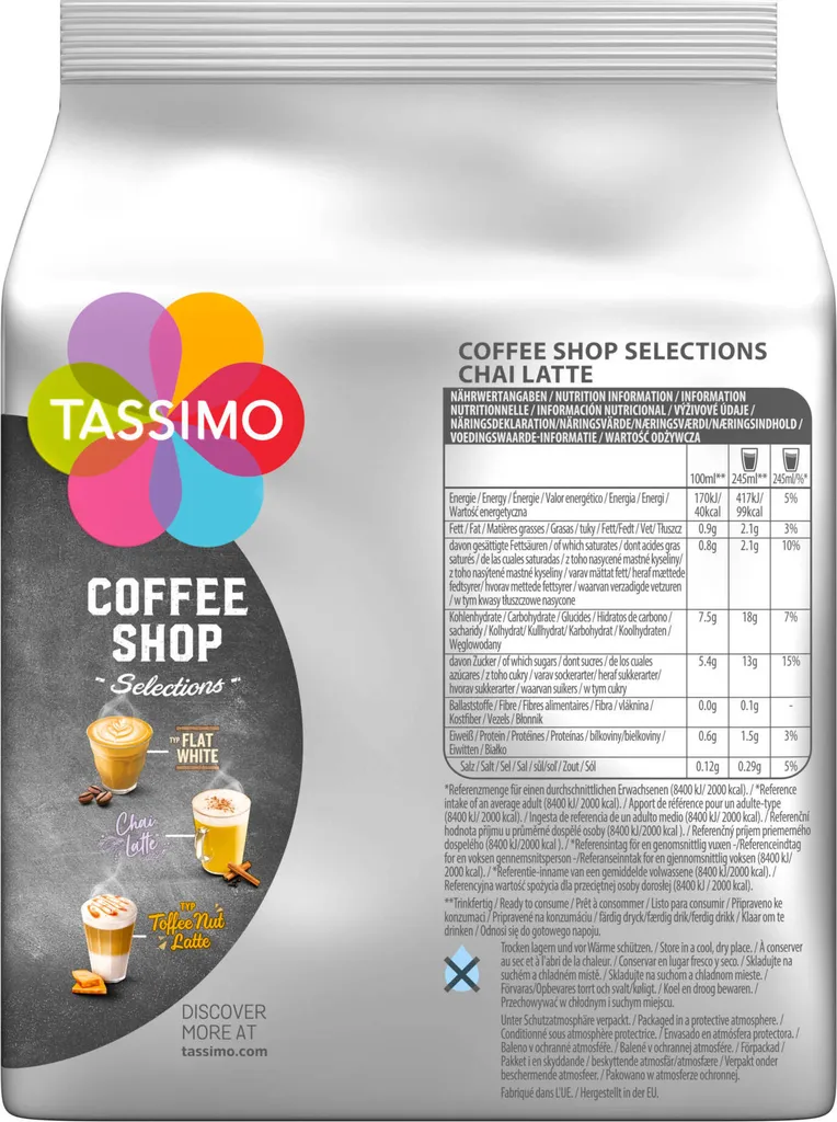 TASSIMO Coffee Shop Selections Chai Latte Tee T Discs Kapseln 5 X 8 Getränke 5 TASSIMO Coffee Shop Selections Chai Latte Tee T Discs Kapseln 5 X 8 Getränke – Bild 3