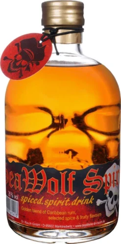 Sea Wolf Spirit - Spiced Rum 35% Vol. Totenkopfflasche, 1 X 0,5l -Haribo || Tassimo || Senseo Verkaufsgeschäft 539a6a7962a1f04e5c8484b52cb79faa