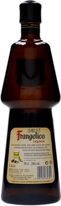 Frangelico Hazelnut Liqueur | 20 % Vol | 0,7 L -Haribo || Tassimo || Senseo Verkaufsgeschäft 56d1bb0e8875f8fa950a421f1a86e50a