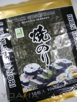 10er-Pack JHFOODS Yaki Sushi Nori GOLD Quality (10x 10 Blatt 250g) | Gerösteter Seetang