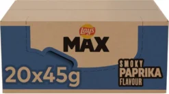 Lay's Max Gerippte Chips Rauchiger Paprika Box 20 X 45 Gramm -Haribo || Tassimo || Senseo Verkaufsgeschäft 57005eb6c1dba5dec7a4ab20a4870c64