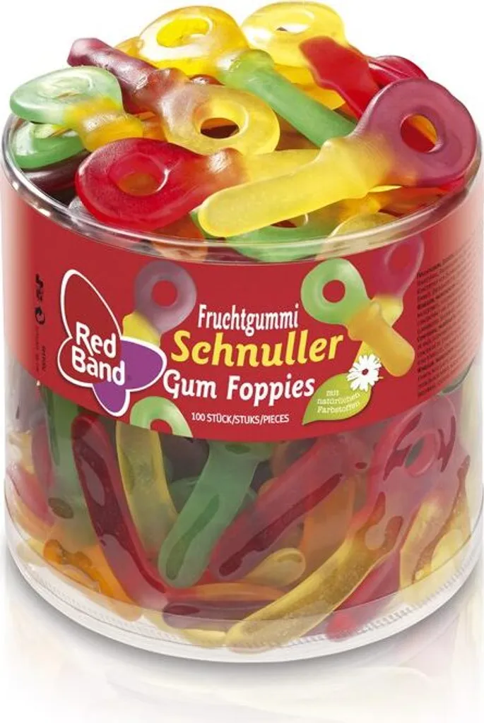 Red Band Fruchtgummi Schnuller 100 Stück, 1150g 3 Red Band Fruchtgummi Schnuller 100 Stück, 1150g