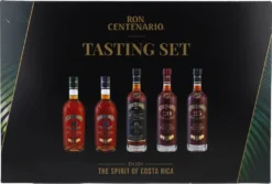 Ron Centenario Rum Tasting Set | Beinhaltet Centenario 9, 12, 18, 20 & 25 | 40 % Vol | 5 X 50 Ml | Insgesamt 0,25 L -Haribo || Tassimo || Senseo Verkaufsgeschäft 5acca4bb961c345faab38797660a6347