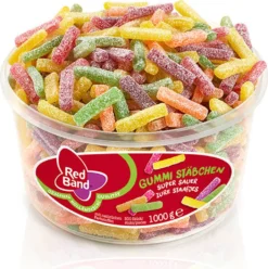 Red Band Fruchtgummi Stäbchen Super Sauer 500 Stück, 1000g -Haribo || Tassimo || Senseo Verkaufsgeschäft 5af03bc93d1d2fa51ed4d62e3822674f