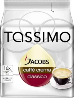 Tassimo Jacobs Caffè Crema Classico | 16 T Discs, Kaffeekapseln -Haribo || Tassimo || Senseo Verkaufsgeschäft 5c4fff3e65c4ad237fafa2141508e7ca