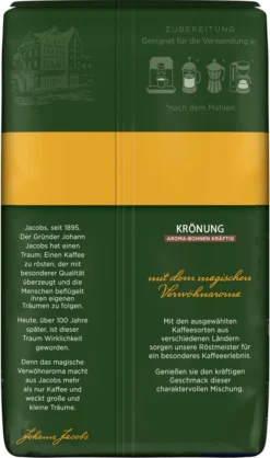 JACOBS Kaffeebohnen Krönung Aroma-Bohne Kräftig 6x500g Ganze Kaffee Bohnen -Haribo || Tassimo || Senseo Verkaufsgeschäft 5d25bed580b926b726c8c80d85834161
