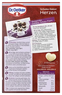Dr. Oetker - Schoko Dekor Herzen 47g 11 Dr. Oetker - Schoko Dekor Herzen 47g -Haribo || Tassimo || Senseo Verkaufsgeschäft 5d3a4335fa269ecc1334f3e2cb3bdac7