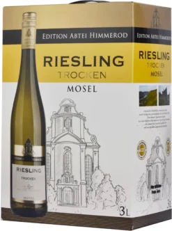 Bag-in-Box - 2018 Qualitätswein Mosel Riesling Trocken - Weißwein - Edition Abtei Himmerod 3 L., Auswahl:1 Box -Haribo || Tassimo || Senseo Verkaufsgeschäft 5dc6a7432bacffb873dcf6b2f169d900