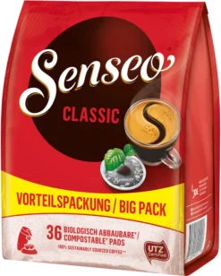 SENSEO Pads Classic UTZ 10 X 36 Getränke Pads Vorratspackung -Haribo || Tassimo || Senseo Verkaufsgeschäft 5ddb543e6fb9a8e26cb542677956aa24