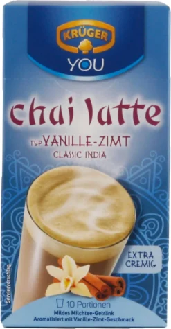 Krüger You Chai Latte Typ Vanille-Zimt Classic India Extra Cremig | 10 Portionen -Haribo || Tassimo || Senseo Verkaufsgeschäft 5df7e19cc55817dea244756904721a3b