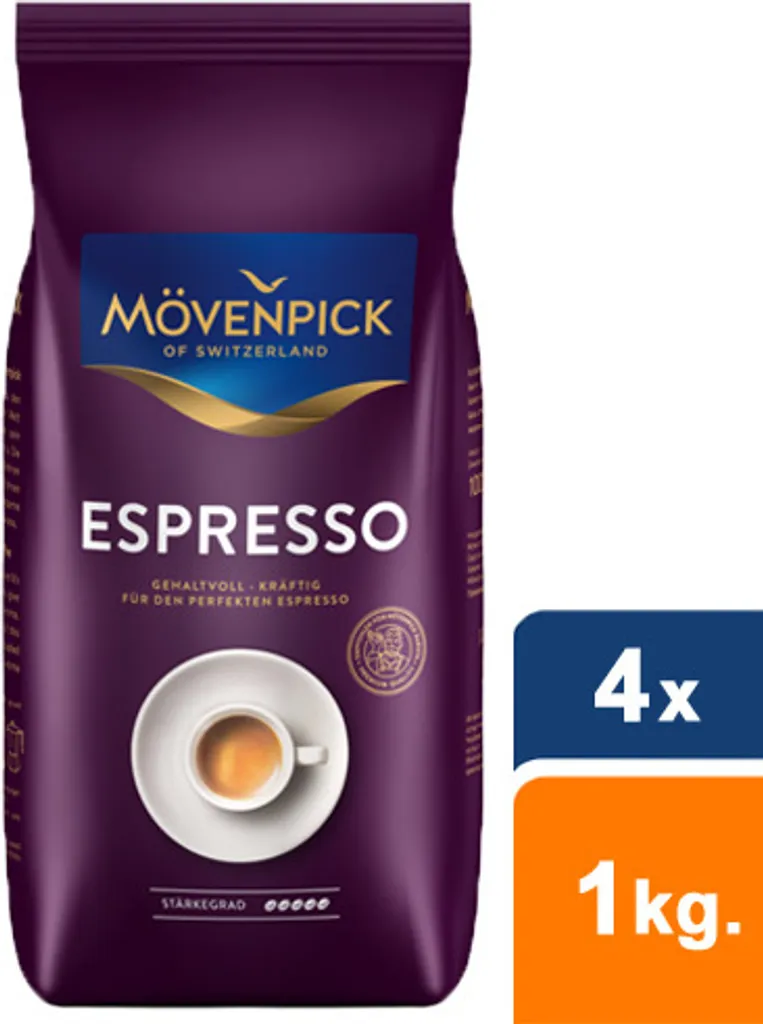 Mövenpick - Espresso Bohnen - 4x 1kg 3 Mövenpick - Espresso Bohnen - 4x 1kg