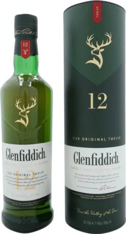 Glenfiddich 12 Jahre Single Malt Scotch Whisky In Geschenkpackung | 40 % Vol | 0,7 L -Haribo || Tassimo || Senseo Verkaufsgeschäft 5ea51ccade0b5f4d85cc1439fa862fbe