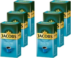 JACOBS Filterkaffee Auslese Mild & Sanft 6 X 500 G Kaffee Gemahlen + 1 Becher+ 1 Dose -Haribo || Tassimo || Senseo Verkaufsgeschäft 5f4ae003280e1030bb3c3ec71c8a143a