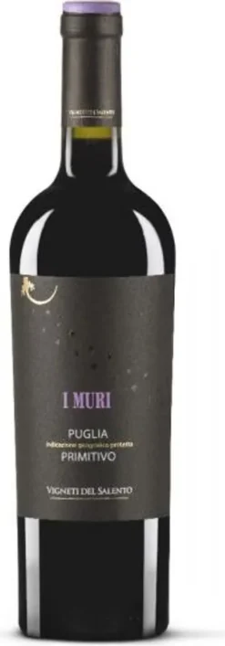 Vigneti Del Salento I Muri Primitivo IGP Puglia Apulien Italien | 14 % Vol | 0,75 L -Haribo || Tassimo || Senseo Verkaufsgeschäft 5f6f418bfe1a442b0e2c234a893c8449