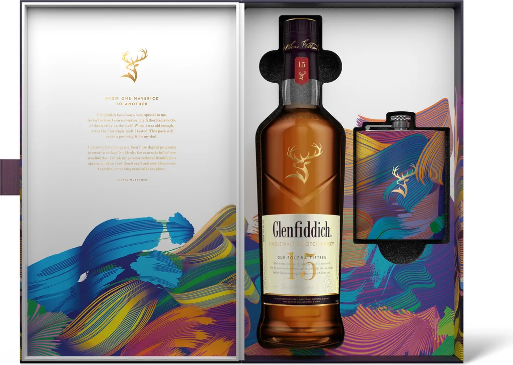 Glenfiddich 15 Jahre Mit Flachmann Single Malt Scotch Whisky 0,7l, 40 Vol.-% 4 Glenfiddich 15 Jahre Mit Flachmann Single Malt Scotch Whisky 0,7l, 40 Vol.-% – Bild 2