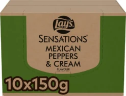 Lay's Sensations Chips Mexikanische Pfeffercreme 10 Beutel X 150 Gramm -Haribo || Tassimo || Senseo Verkaufsgeschäft 62397cc92f1d32f0c3039acbf515abef