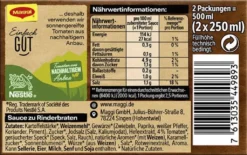 Maggi Sauce Zu Rinderbraten Für Fleischgerichte 58g 2er Für 2x 250ml -Haribo || Tassimo || Senseo Verkaufsgeschäft 640bdc69f3b3919232480cf8763cde1c