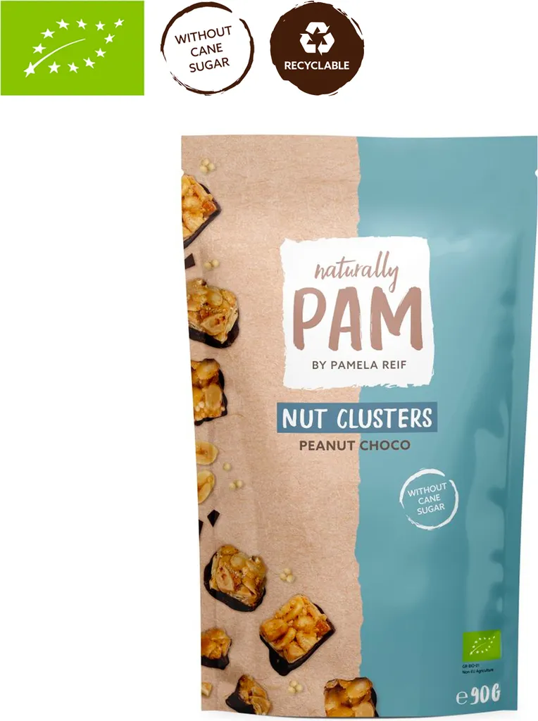 Naturally Pam By Pamela Reif | Nut Cluster | Nuss Snack | 1 X 90g | Peanut Choco 4 Naturally Pam By Pamela Reif | Nut Cluster | Nuss Snack | 1 X 90g | Peanut Choco – Bild 2