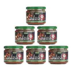 Iss Doch Wurscht Currywurst Snack Vegetarisch 6er Set 6x 250g Wurst Ist Veggi