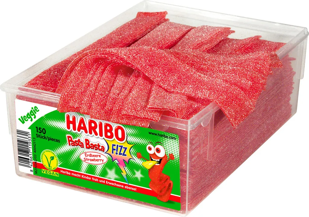 Haribo Pasta Basta Erdbeere Mit Saurem Fruchtgeschmack Veggie 1125g 3 Haribo Pasta Basta Erdbeere Mit Saurem Fruchtgeschmack Veggie 1125g