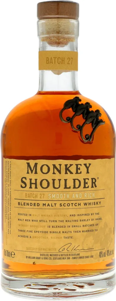 Monkey Shoulder Blended Malt Scotch Whisky | 40 % Vol | 0,7 L 10 Monkey Shoulder Blended Malt Scotch Whisky | 40 % Vol | 0,7 L – Bild 8