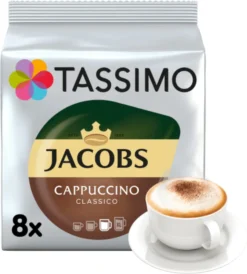 Tassimo Jacobs Cappuccino Classico | 8 T Discs, Kaffeekapseln 14 Tassimo Jacobs Cappuccino Classico | 8 T Discs, Kaffeekapseln -Haribo || Tassimo || Senseo Verkaufsgeschäft 67a8c47327df8a29a8d9c3a2e2c7fec9