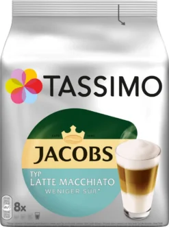 TASSIMO Kapseln 2 X Latte Macchiato Vielfaltspakete + Vivy 2 Schwarz Gratis -Haribo || Tassimo || Senseo Verkaufsgeschäft 6adbe18d3adf372511b70a625f7ba564