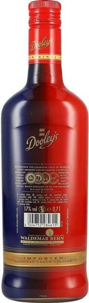 Dooley's Toffee Cream Liqueur The Original | 17 % Vol | 0,7 L 8 Dooley's Toffee Cream Liqueur The Original | 17 % Vol | 0,7 L – Bild 6
