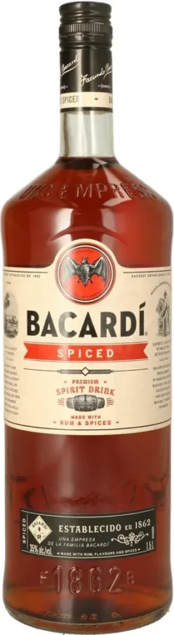 Bacardi Spiced "SPIRIT DRINK -RUM WITH SPICES-" 1,5L Alc. 35% Vol.