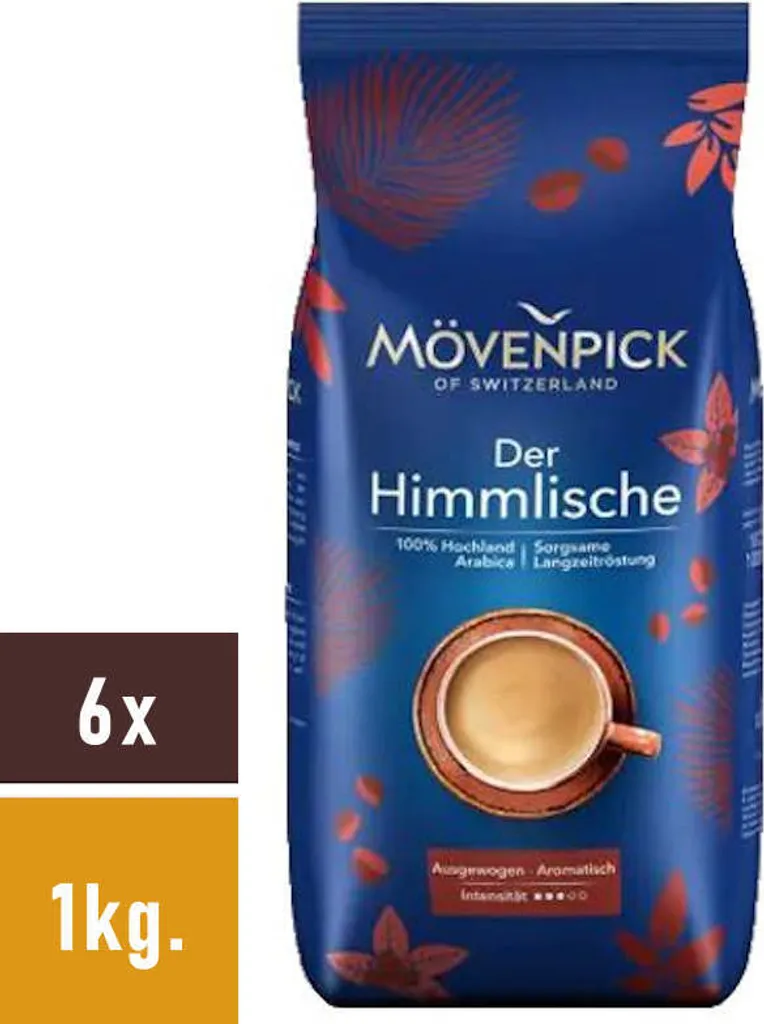 Kaffee-Sparpaket DER HIMMLISCHE Von Mövenpick, 6x1000g Bohnen 5 Kaffee-Sparpaket DER HIMMLISCHE Von Mövenpick, 6x1000g Bohnen – Bild 3